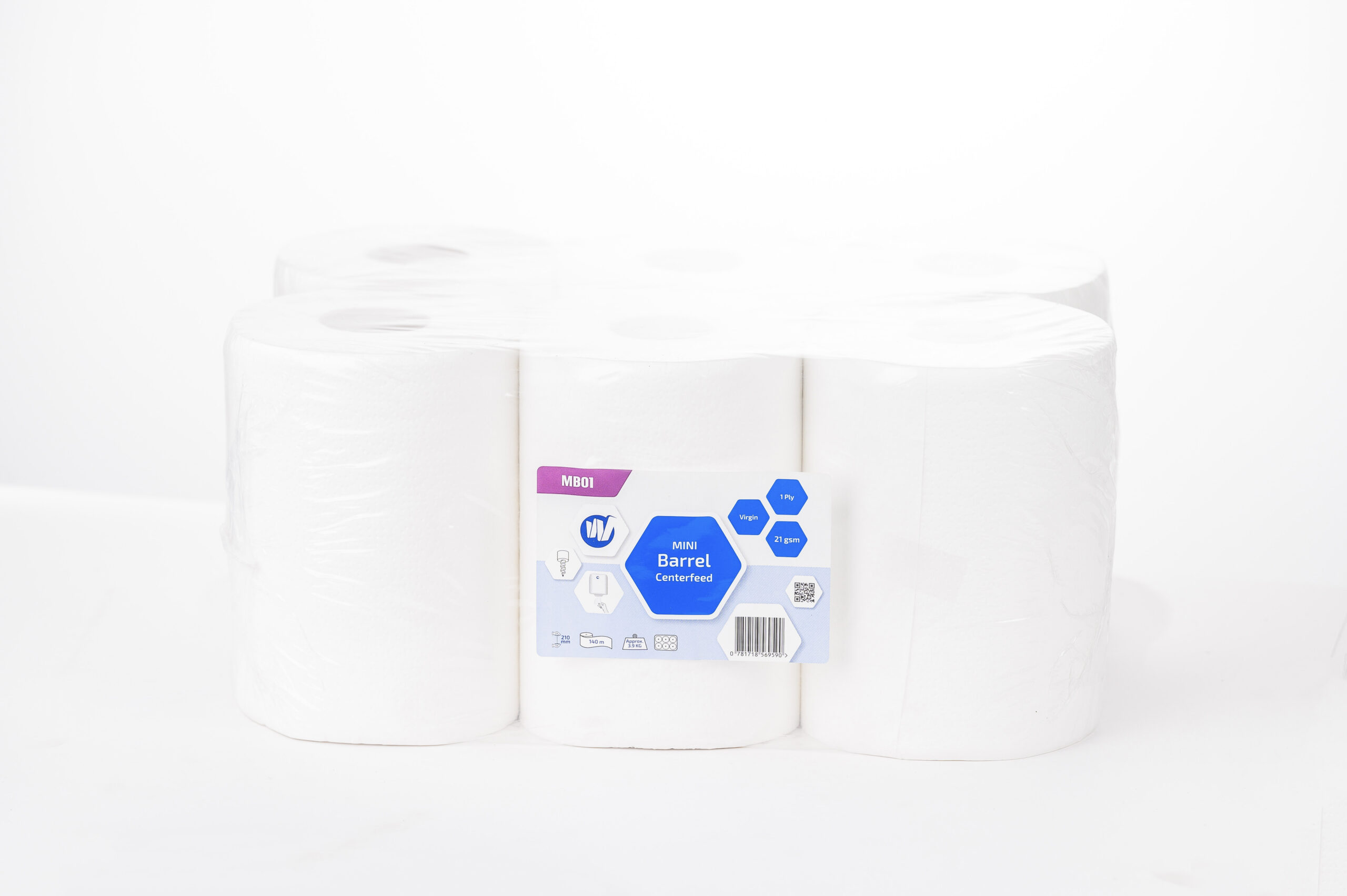 Centrefeed Towel - Mini-Barrel 1Ply
